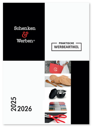 Titelseite des Schnenken & Werben Katalogs 2025/2026